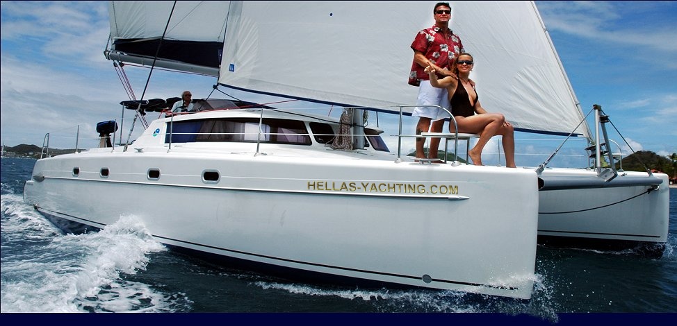 Greece, Athens, Marine Alimos. LUXURY CATAMARAN BELIZE 43