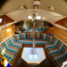 Turkey, Egesu Marina Güllük. Floating home