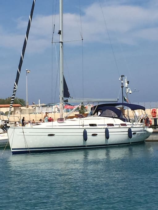 Italy, Bari. Cozy and charming sailing boat